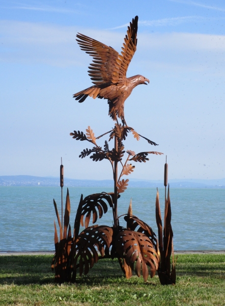 Riesige Gartenskulptur Roststahl